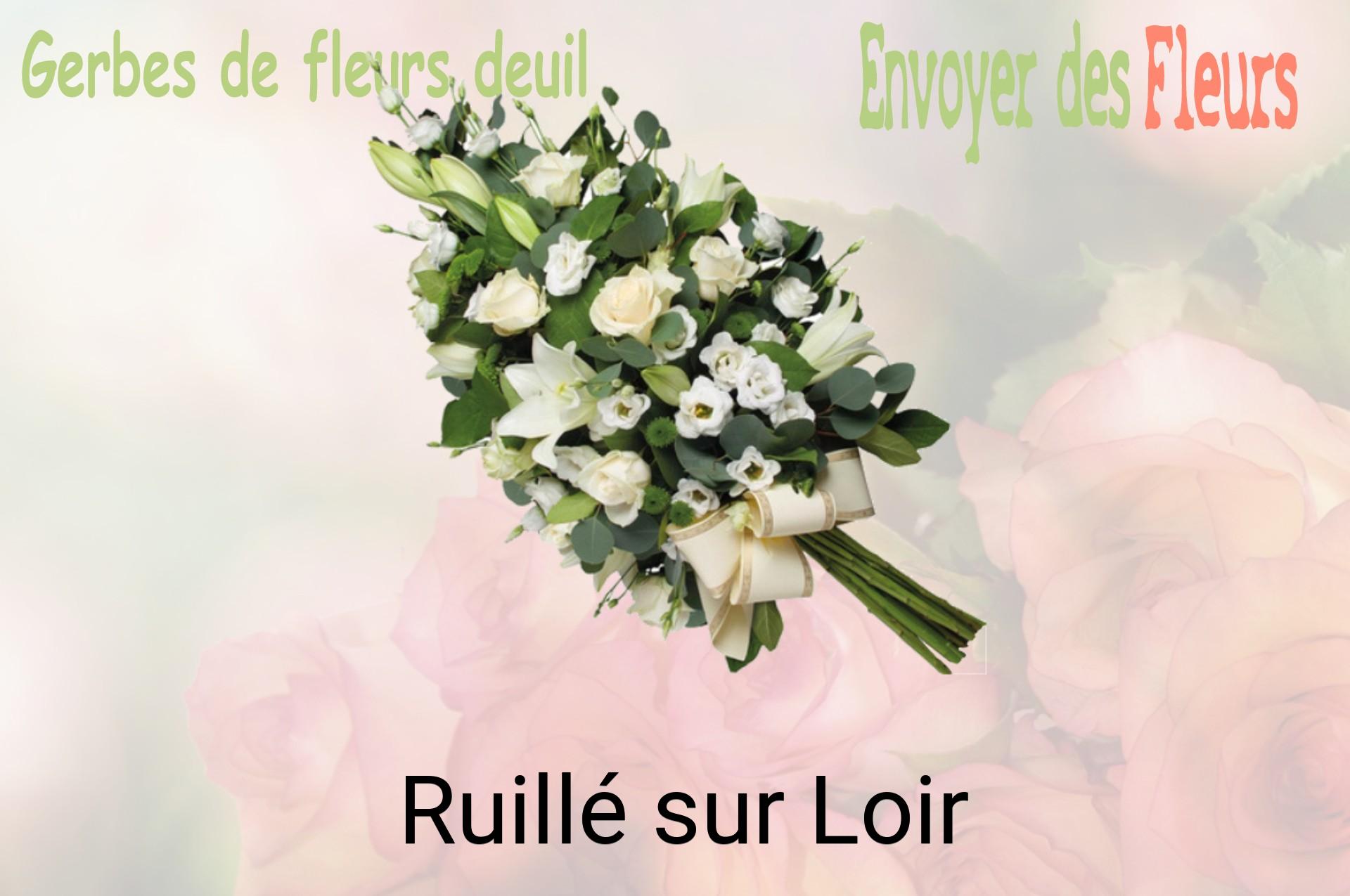 Gerbe de fleurs de deuil livrée à Ruillé-sur-Loir